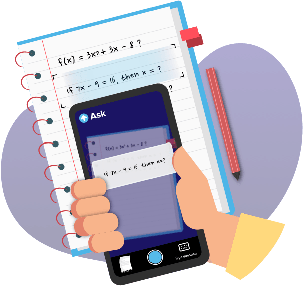 Send us a photo of your question